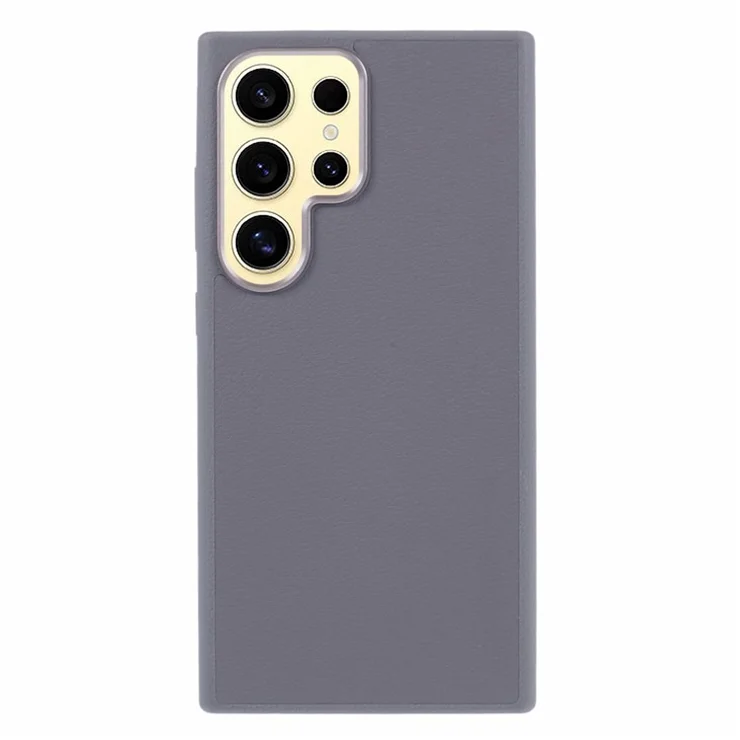 X-LEVEL For Samsung Galaxy S24 Ultra Magnetic Case PU Leather Shockproof Back Cover - Grey