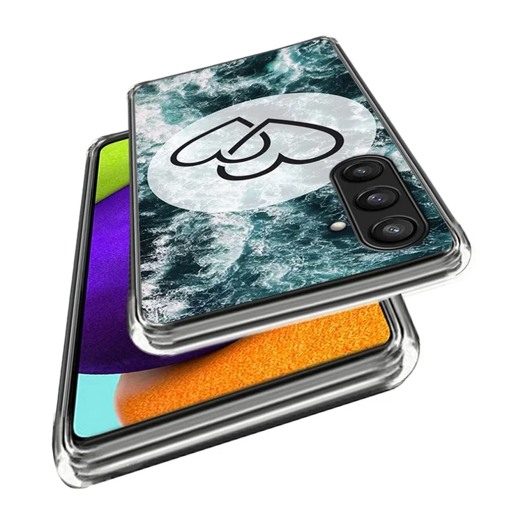 For Samsung Galaxy S23 FE Case Pattern Slim Design TPU Phone Back Cover - Heart to Heart