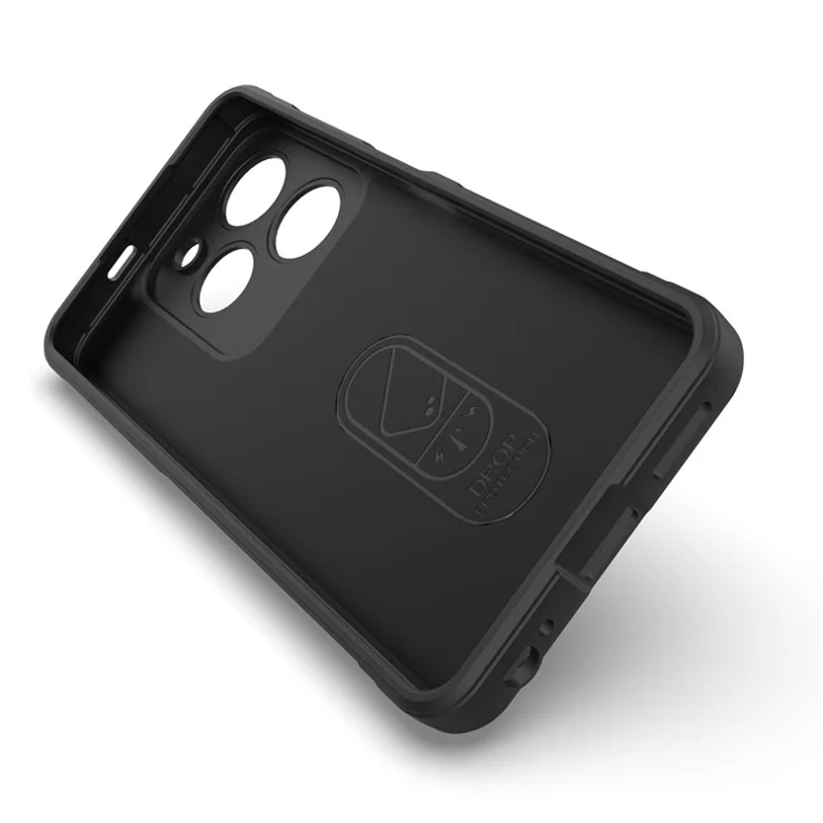 For TECNO Pop 8 / Spark Go 2024 4G / Spark 20C Case TPU Drop Protection Protective Cover - Dark Grey