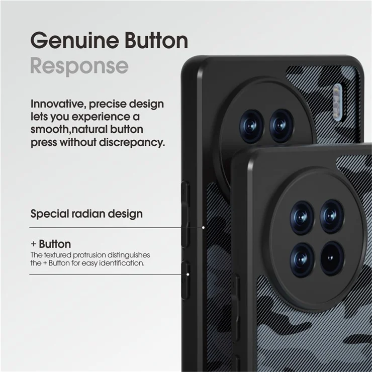 IBMRS For vivo X90 5G Case Airbag Protection TPU+PC Phone Protector - Artistic Camouflage