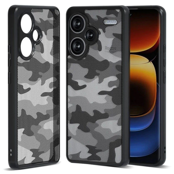 IBMRS For Xiaomi Redmi Note 13 Pro+ 5G Cases Cell Phone Cover Anti-Scratch TPU+PC Shell - Artistic Camouflage