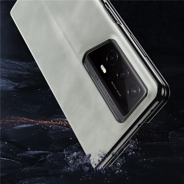 For Honor Magic V2 RSR Porsche Design Case Nappa Texture PC+Leather Back Phone Cover - Brown