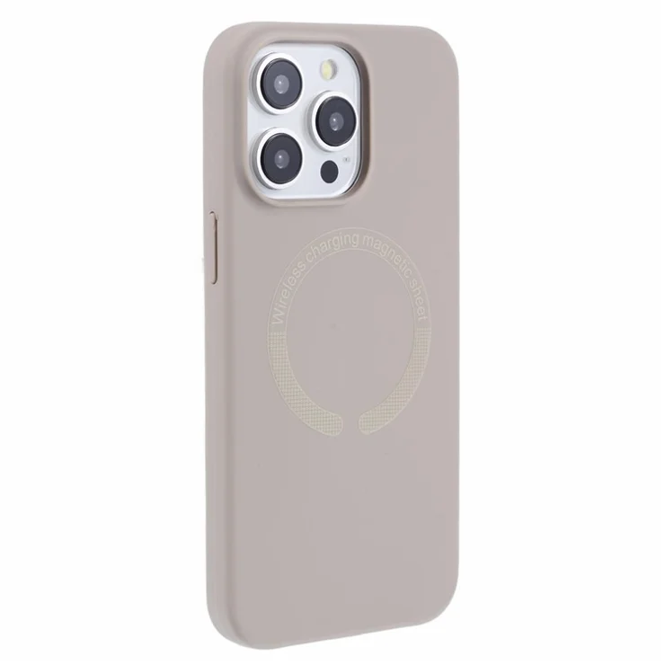 BJT Series Magnetic Case for iPhone 14 Pro Cover Soft Fabric Lining Phone Protector - Grey