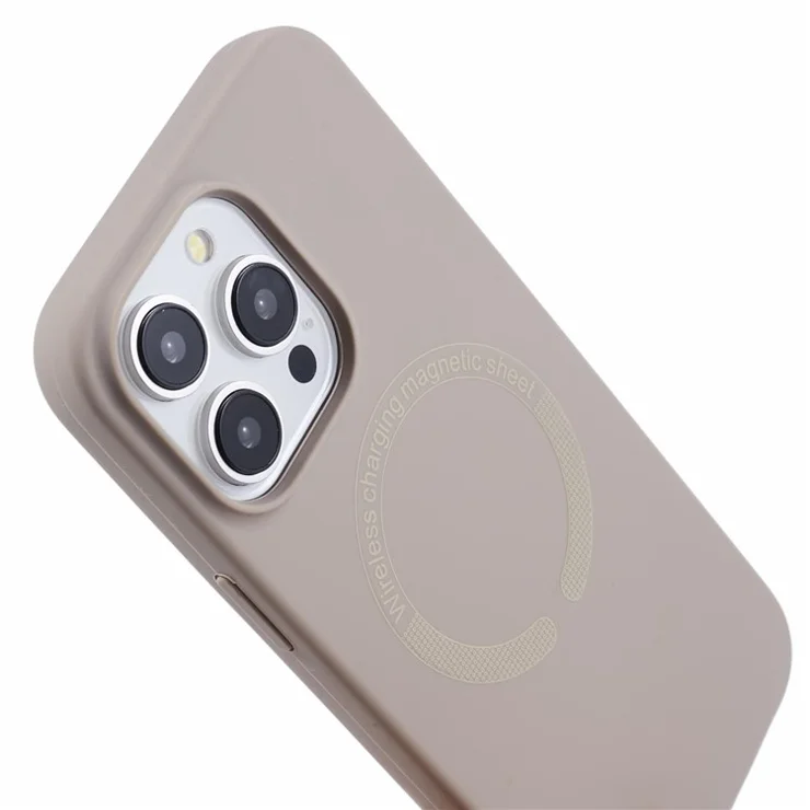 BJT Series For iPhone 13 Pro 6.1 inch Case Compatible with MagSafe TPU+Silicone Smart Phone Cover - Grey