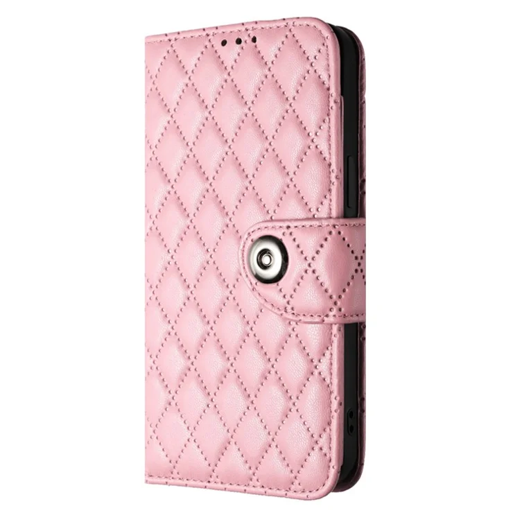 For OnePlus Nord CE 3 Lite 5G / Nord N30 5G / Oppo K11x 5G Leather Case Phone Stand Cover with 7 Card Slots and Hand Strap - Pink