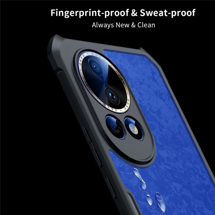 XUNDD For Huawei nova 12 5G Case Airbag Protective TPU+Acrylic Phone Cover - Laser Texture / Black