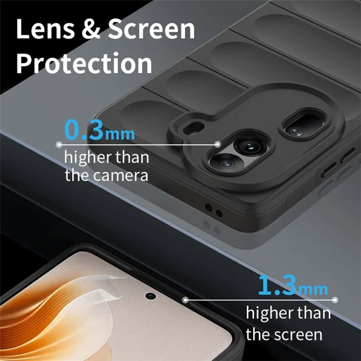 For Oppo Reno11 Pro 5G (Global) Case Soft TPU Drop Impact Phone Cover - Green