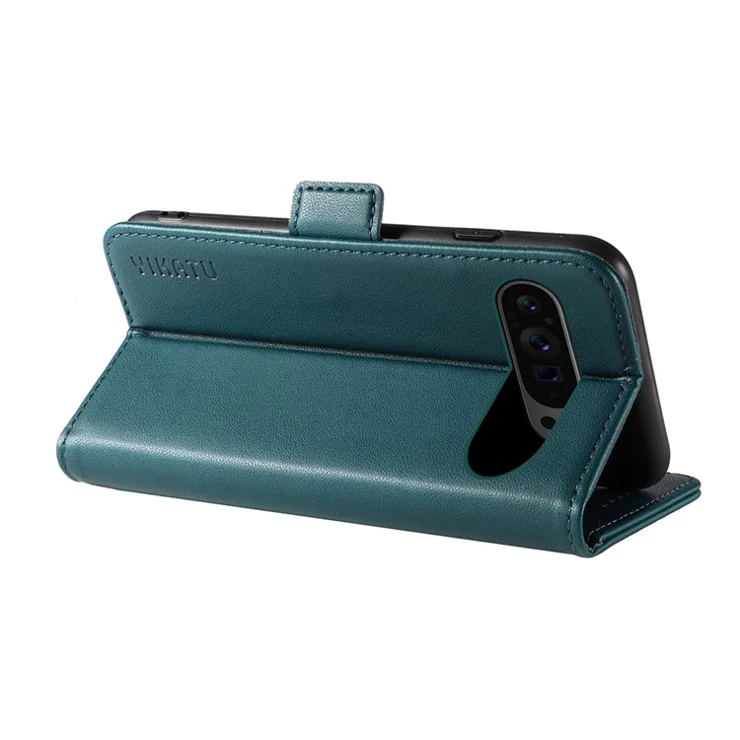YIKATU YK-003 For Google Pixel 9 Pro XL Case Stand Magnetic Wallet Phone Cover - Green