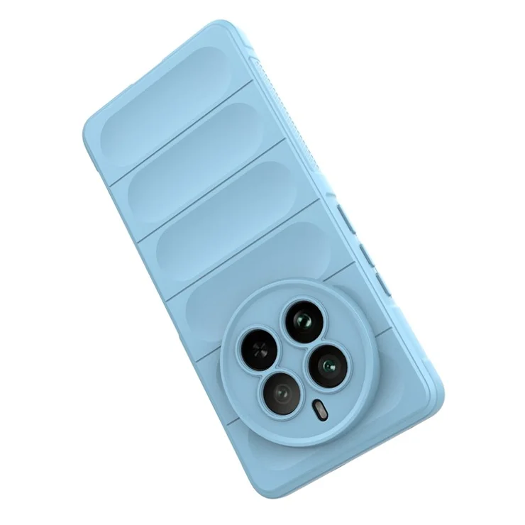 For Realme 12 Pro 5G / 12 Pro+ 5G TPU Case Drop-proof Mobile Phone Cover - Baby Blue