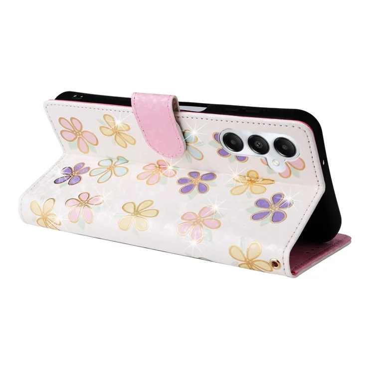 For Samsung Galaxy A05s 4G Case Floral Aesthetic RFID Blocking Leather Phone Cover - Colorful Flower