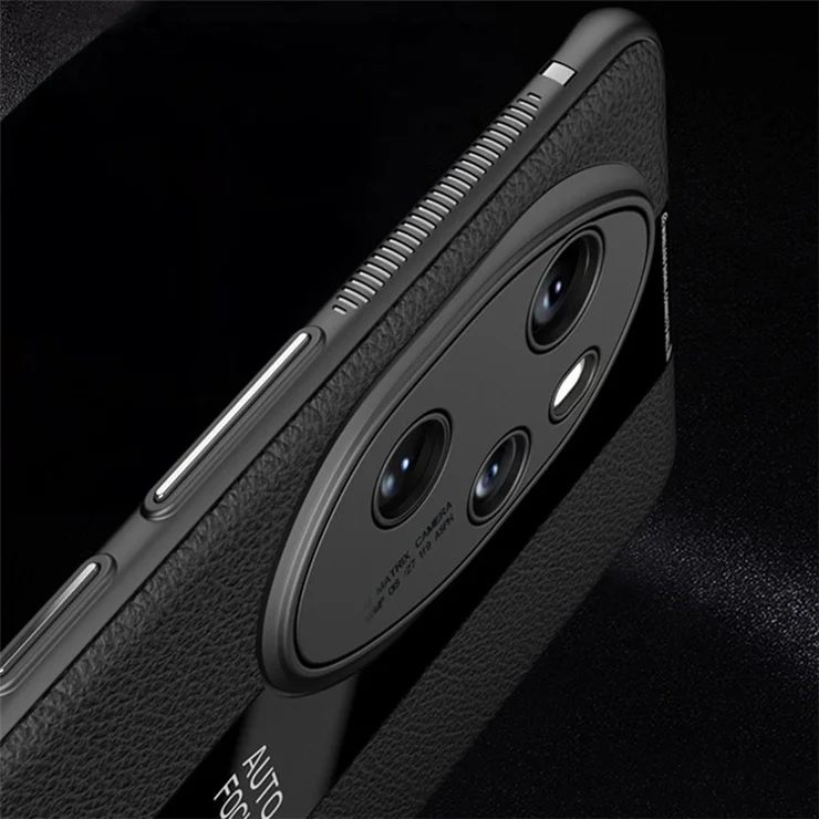 Q.COO Phone Case for Honor 100 5G Cover PU Leather+TPU+Acrylic Reinforced Corners Shell - Pink