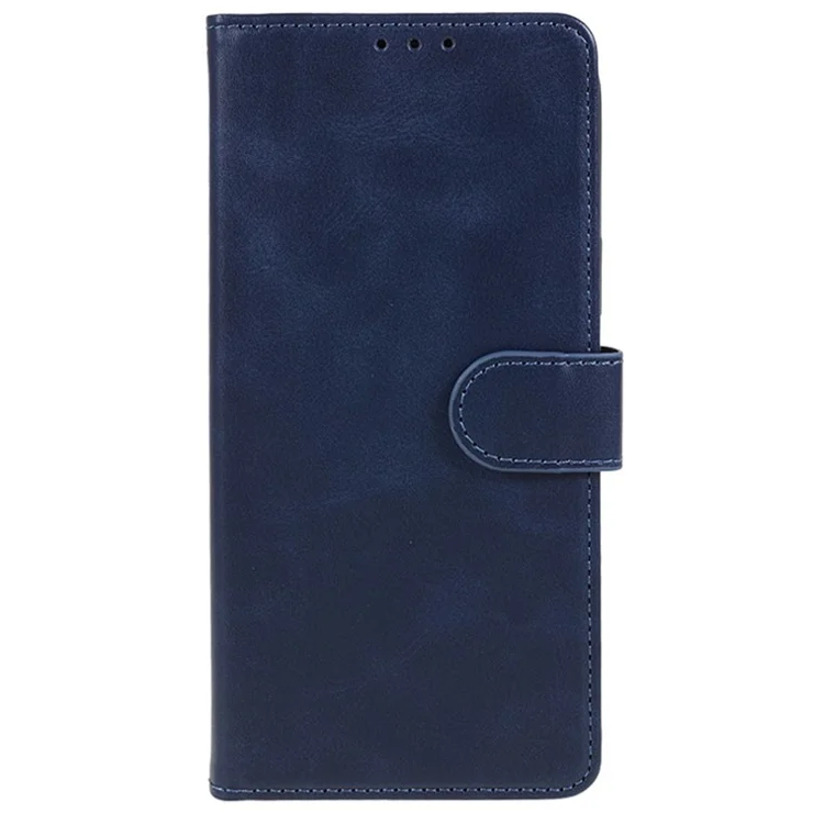 For Honor 100 Pro 5G Case Calf Texture Wallet PU Leather Phone Cover with Stand - Blue
