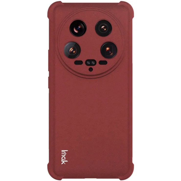 IMAK For Xiaomi 14 Ultra TPU Case Airbag Corner Shock Absorbing Matte Phone Cover - Red