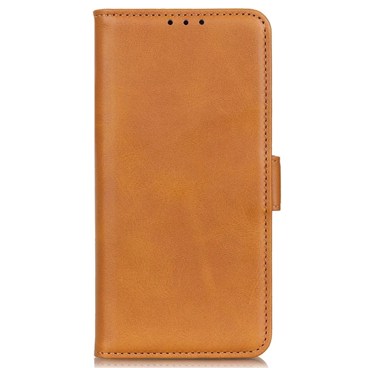 For Motorola Moto G24 Power Case Scratch Resistant PU Leather Wallet Phone Cover - Yellow