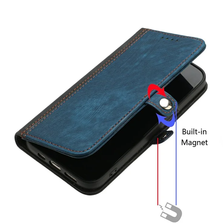 YX0020 For Google Pixel 9 / Pixel 9 Pro Wallet Case PU Leather Flip Phone Cover with Strap - Sapphire