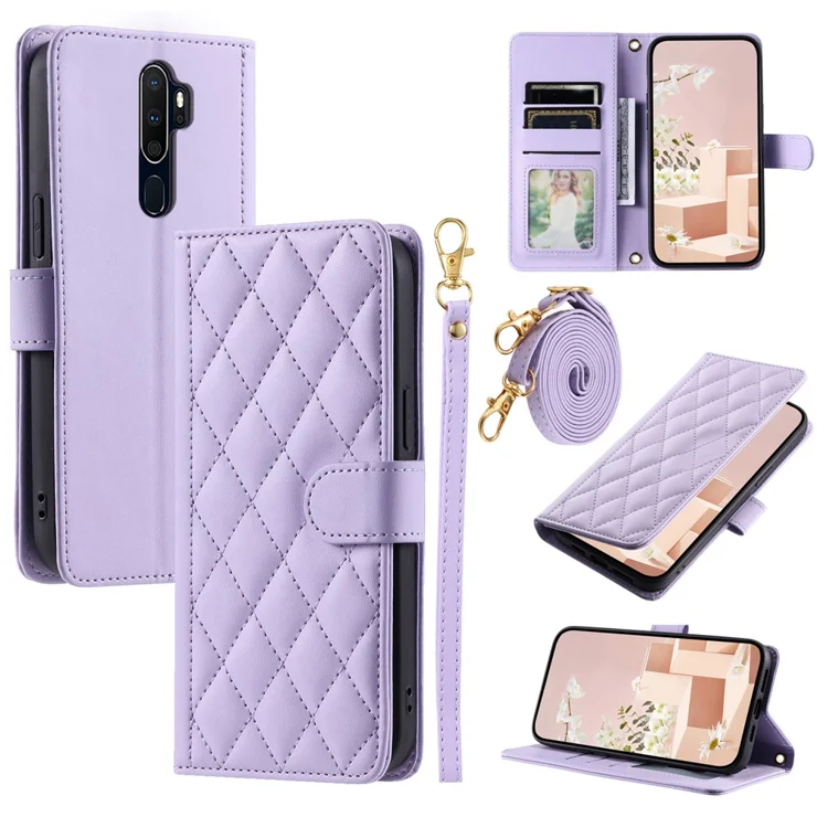 IMEIKONST Funda Para OPPO A9 2020, Lujo PU Cuero Billetera Carcasa Con