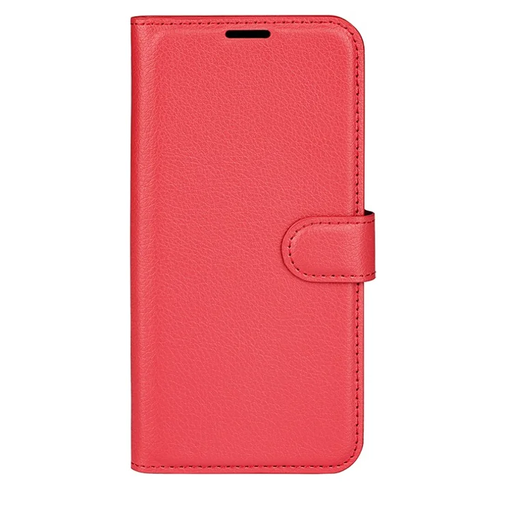 For Honor Magic6 Pro 5G Phone Case Litchi Texture PU Leather Flip Cover - Red