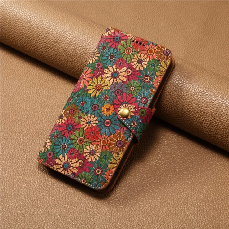 For iPhone 11 Pro Max Floral Phone Case PU Leather Wallet Full Protection Cover - Spring / Green