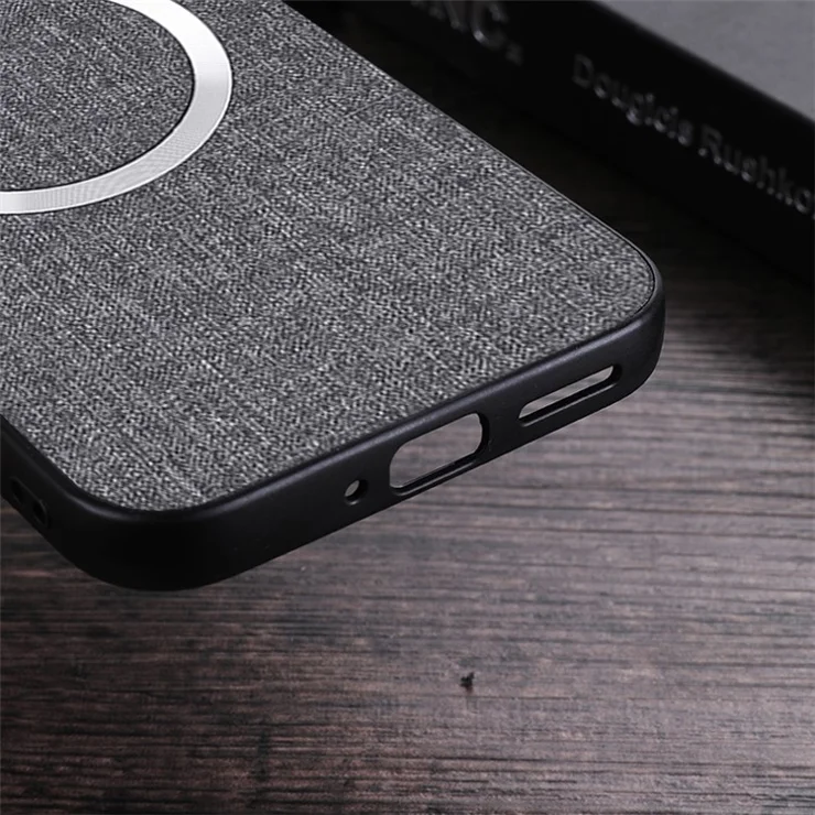 For Google Pixel 9 Pro XL Case TPU+Cloth Fall Protection Phone Cover Powerful Magnetic - Orange