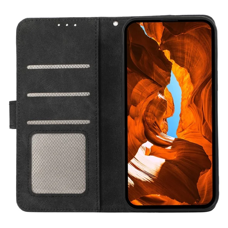 ABEEL For Samsung Galaxy S22 Ultra 5G Magnetic Phone Case Stand RFID Blocking Cover - Black