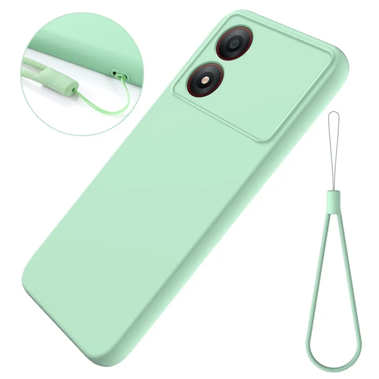 For ZTE Blade A34 Liquid Silicone Case Slim-Fit Phone Cover Shell