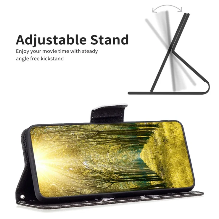 For Sony Xperia 10 VI Cell Phone Case Pattern Printing Leather Flip Stand Wallet Cover - Don't Touch My Phone