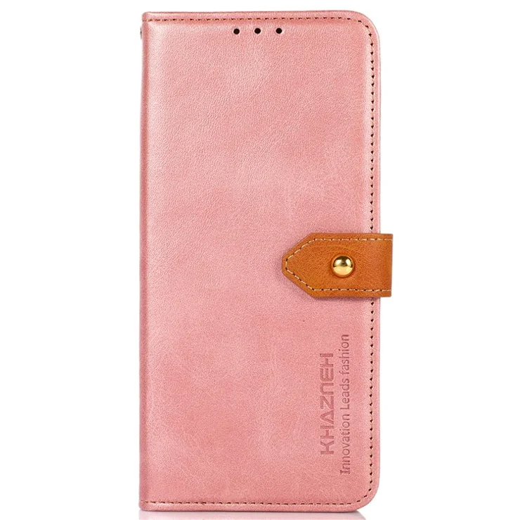 KHAZNEH For Google Pixel 10 Pro / 10 / 9 Pro / 9 Magnetic Flip PU Leather Case Cell Phone Stand Cover - Rose Gold