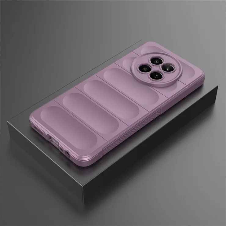 For Realme 12 5G TPU Case Anti-Scratch Soft Back Phone Cover - Light Purple