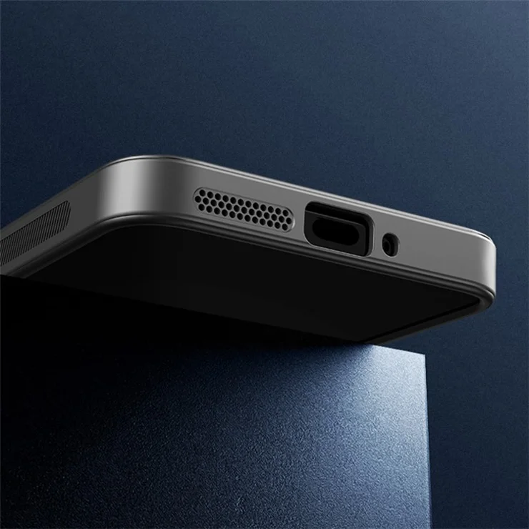 For Xiaomi 14 Case Lens Guard Kickstand PC+TPU Phone Cover Support Magnetic Car Mount - Silver