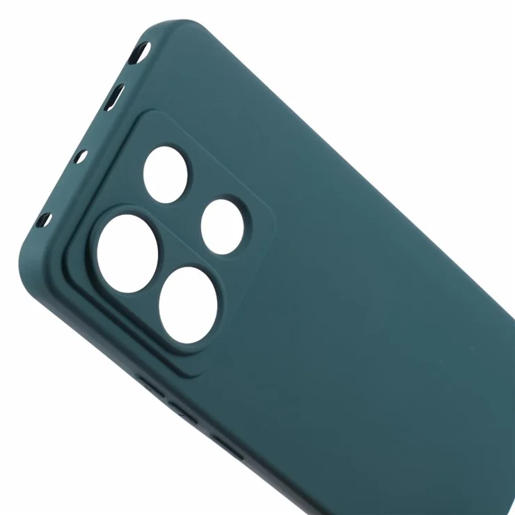 For Xiaomi Redmi Note 13 5G Case 2.0mm TPU Arc Edge Protective Phone Cover - Midnight Green