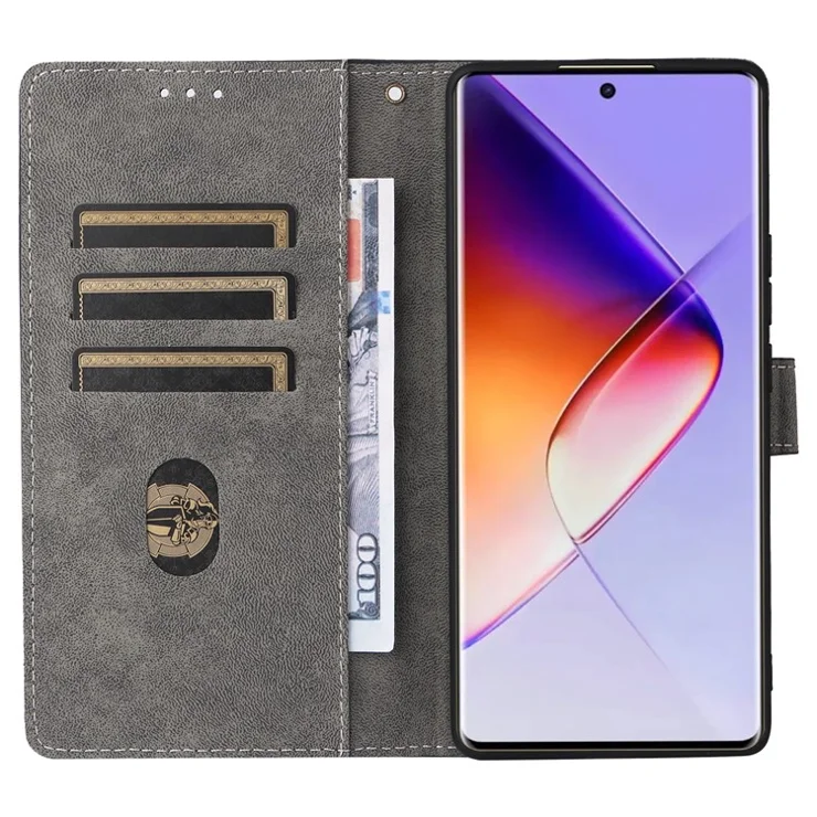 For Infinix Note 40 Pro 4G X6850 Wallet Case RFID Blocking Stand PU Leather Phone Cover - Blue