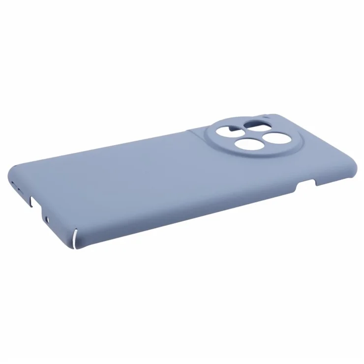 For OnePlus Ace 3 5G / 12R 5G Cell Phone Case Rubberized Skin-touch PC Shockproof Cover - Lavender Grey