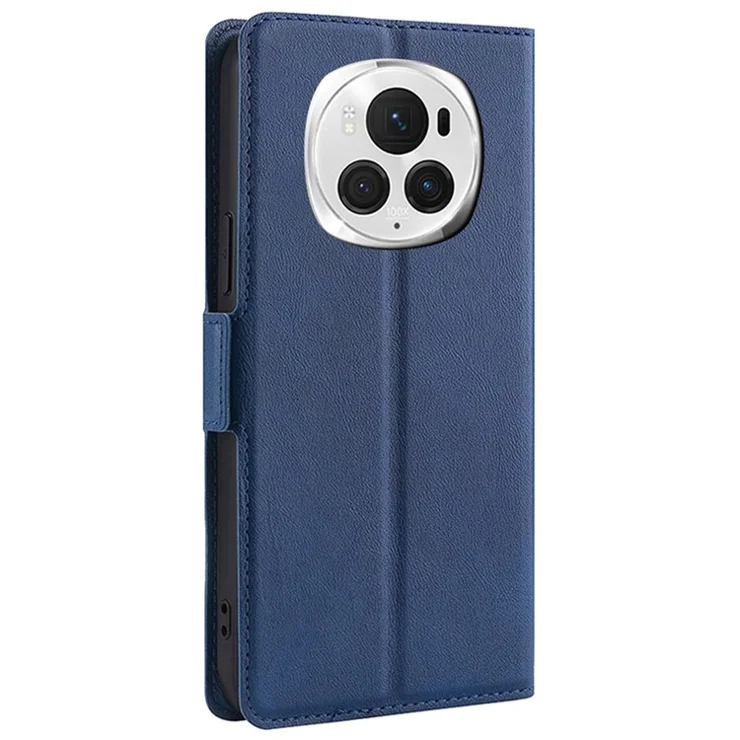 For Honor Magic6 Pro 5G Case PU+TPU Phone Protective Cover Full Protection Phone Shell - Blue