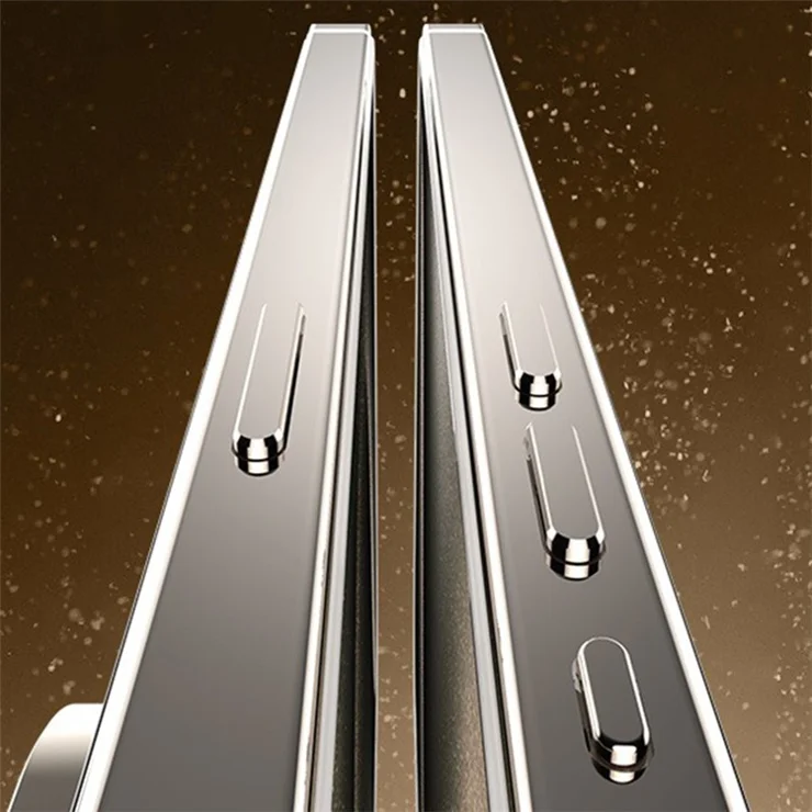 For iPhone 15 Pro Case Anti-drop Titanium Steel+PC Transparent Phone Cover - Silver
