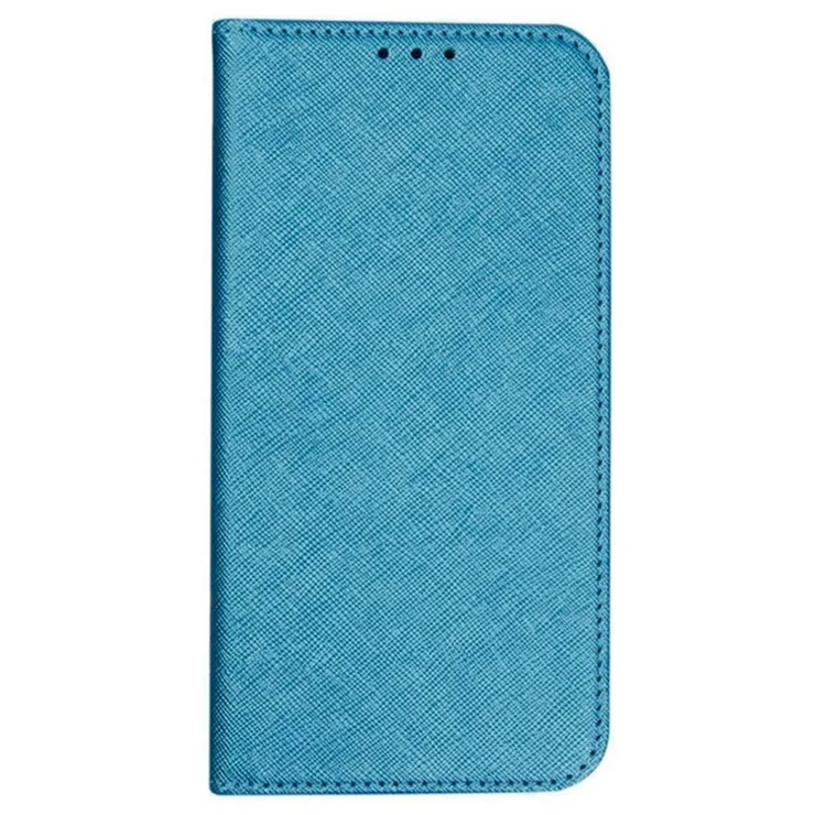 For Realme 12 5G Case Flip Cross Texture PU Leather Stand Phone Cover - Sky Blue