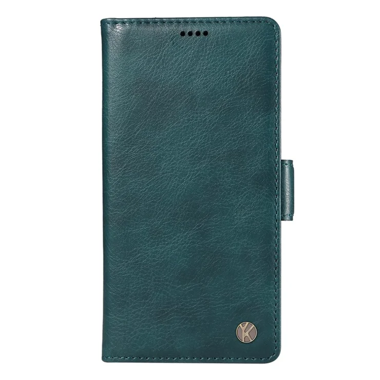 YIKATU YK-007 For Samsung Galaxy A15 4G / A15 5G Case Wallet Leather+TPU Magnetic Closing Phone Cover - Blue