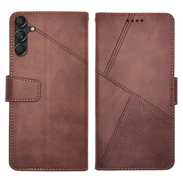 IDEWEI For Samsung Galaxy M55 5G / C55 5G / F55 5G Case Calf Texture Leather Phone Shell Mobile Accessories Wholesale - Brown