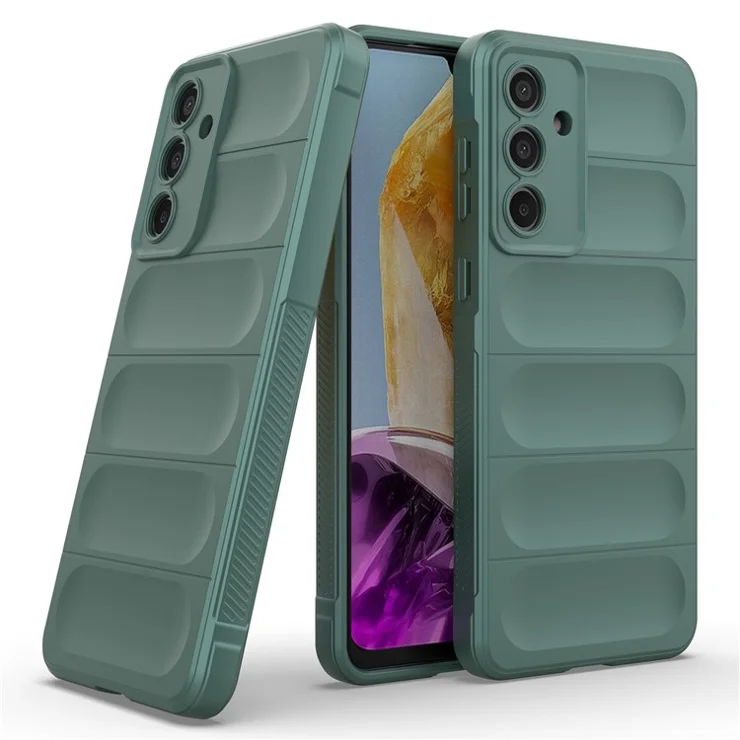 Mobile Phone Protector for Samsung Galaxy M55 5G / C55 5G / F55 5G , Bump Proof TPU Back Case - Green
