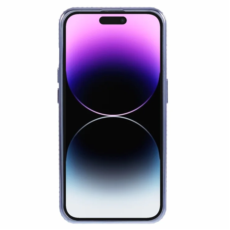For iPhone 14 Pro Case Rhinestones Decor Gradient TPU Phone Cover Mobile Accessories Wholesale - Dark Purple