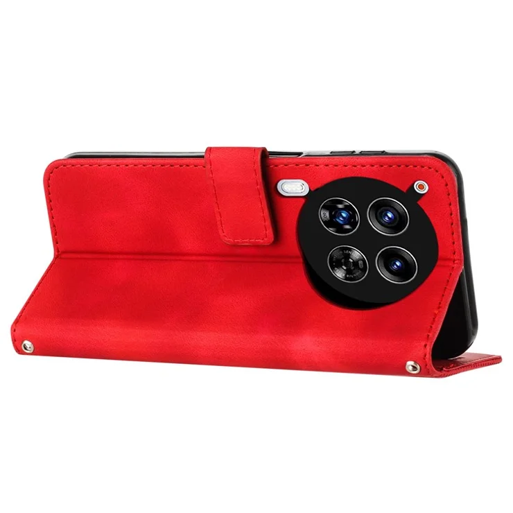 Wholesale Phone Case for TECNO Camon 30 Premier 5G / CL9 Stand Shockproof PU Leather Wallet Phone Cover - Red