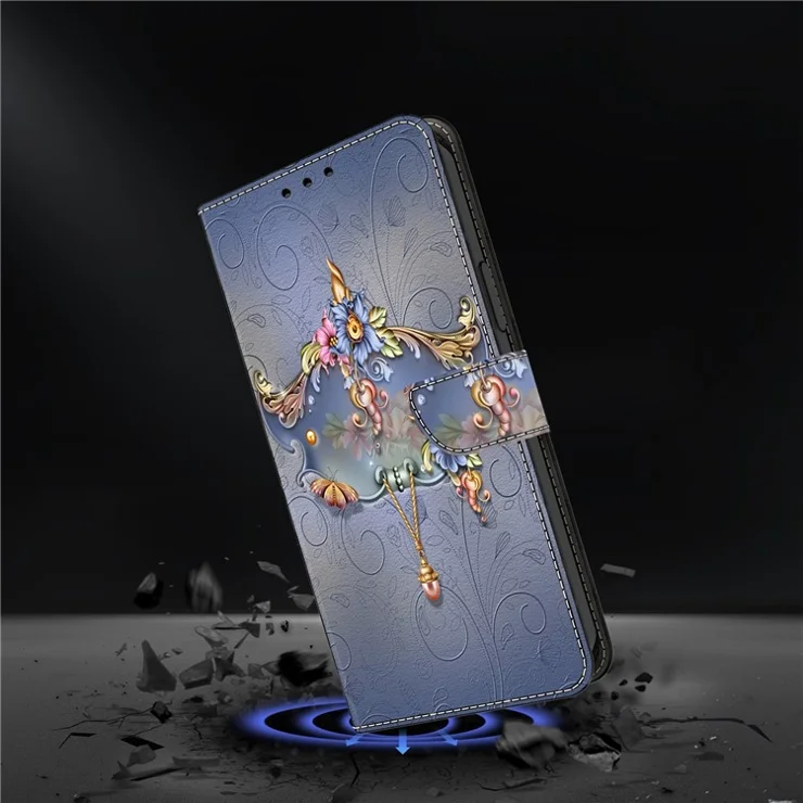 For Samsung Galaxy A34 5G Wholesale Case Pattern Print Leather Flip Phone Cover with Wallet - Carving Flower