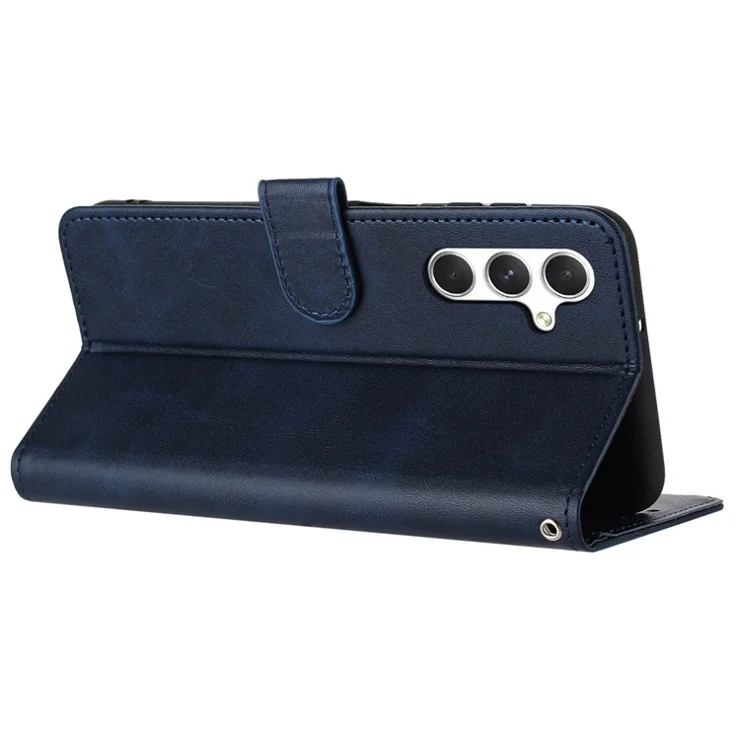 For Samsung Galaxy S25+ / S24+ Case Calf Texture Scratch Resistant Phone Cover Mobile Accessories Wholesale - Sapphire