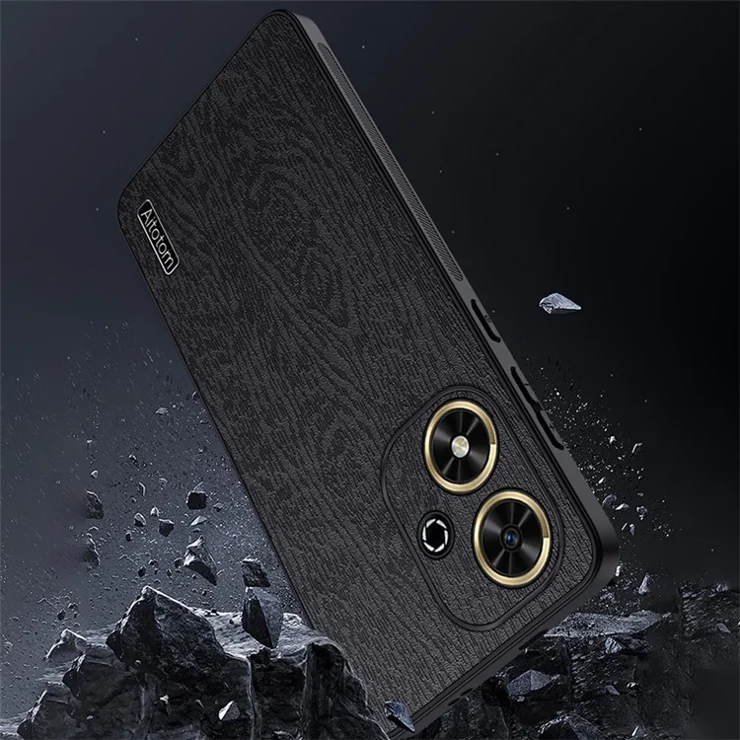 For Huawei Enjoy 50 Case Wood Texture PU Leather+PC+TPU Cover Mobile Accessories Wholesale - Blue