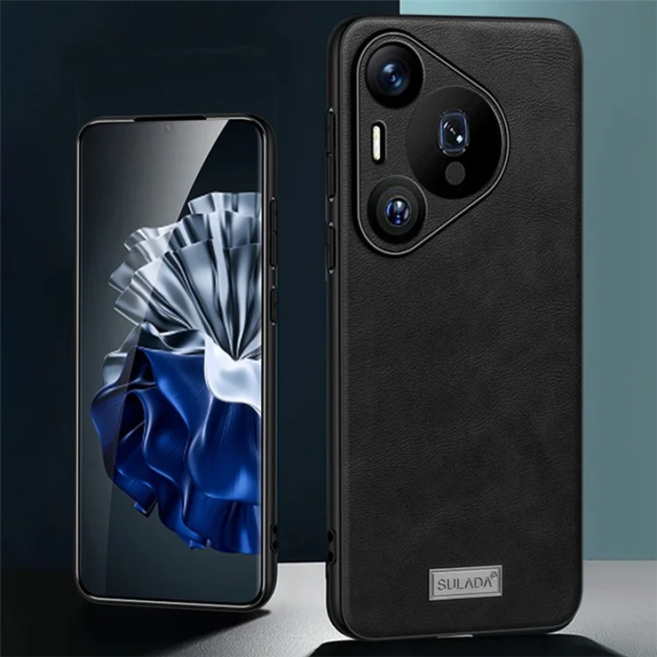 SULADA For Huawei Pura 70 Pro / Pura 70 Pro+ Phone Case Leather+TPU+PC Hybrid Cover - Blue