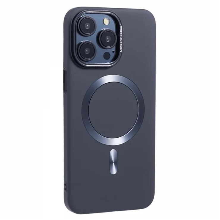 MMKK Series for iPhone 12 Pro Max Magnetic Case Compatible with Magsafe Rubberized PC Phone Cover - Grey