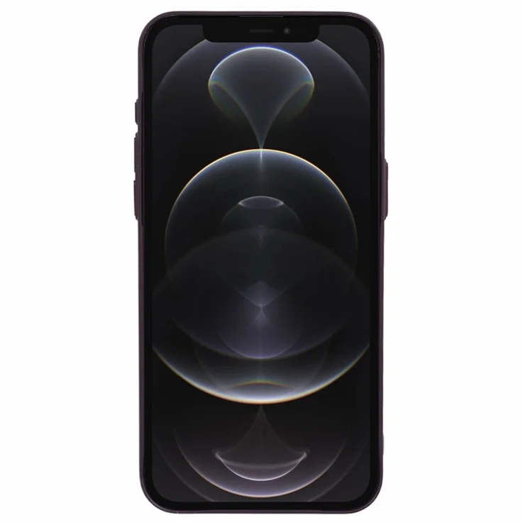 MMKK Series for iPhone 12 / 12 Pro Magnetic Case Rubberized Hard Plastic Defender Cover - Wine Red