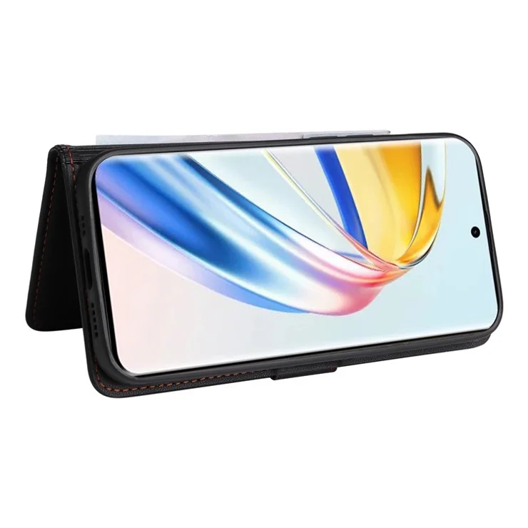 For Honor X50 5G / X9b 5G / Magic6 Lite 5G / X50 GT 5G Magnetic Case BETOPNICE Detachable PU Leather Phone Cover with Strap - Black