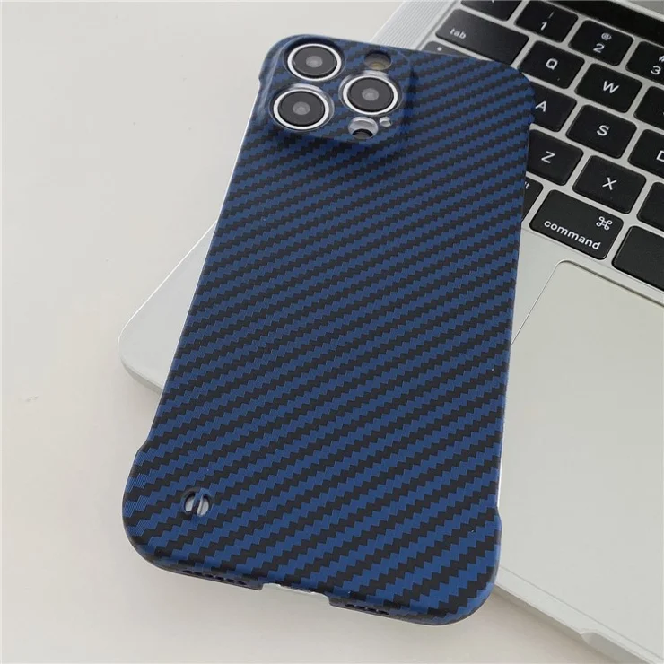 Wholesale Phone Cover for iPhone 14 Pro Max Frameless PC Phone Case Slim-Fit Protection Shell - Blue