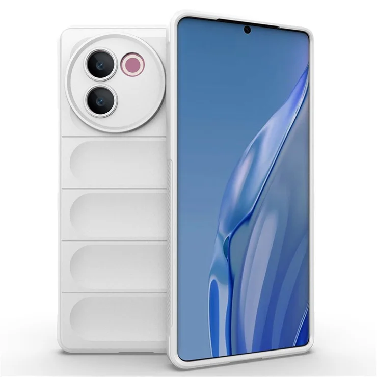 For vivo V30e 5G TPU Case Rugged Drop Protection Mobile Phone Cover - White