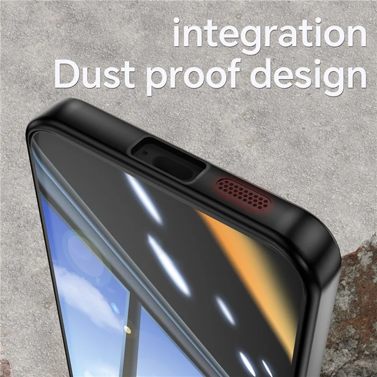 For Samsung Galaxy S23 Case TPU + Acrylic Drop-Proof Metal Buttons Phone Cover - Black+Red